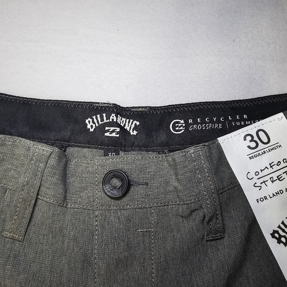 Men’s Billabong Crossfire Submersibles Board Shorts Olive Green Size 30 - Picture 5 of 10